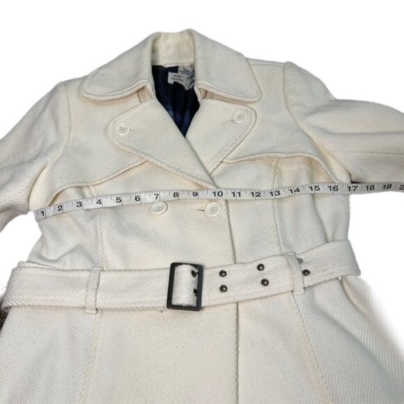 Old Navy Pea Coat with Belt Cream Size S - Picture 3 of 6